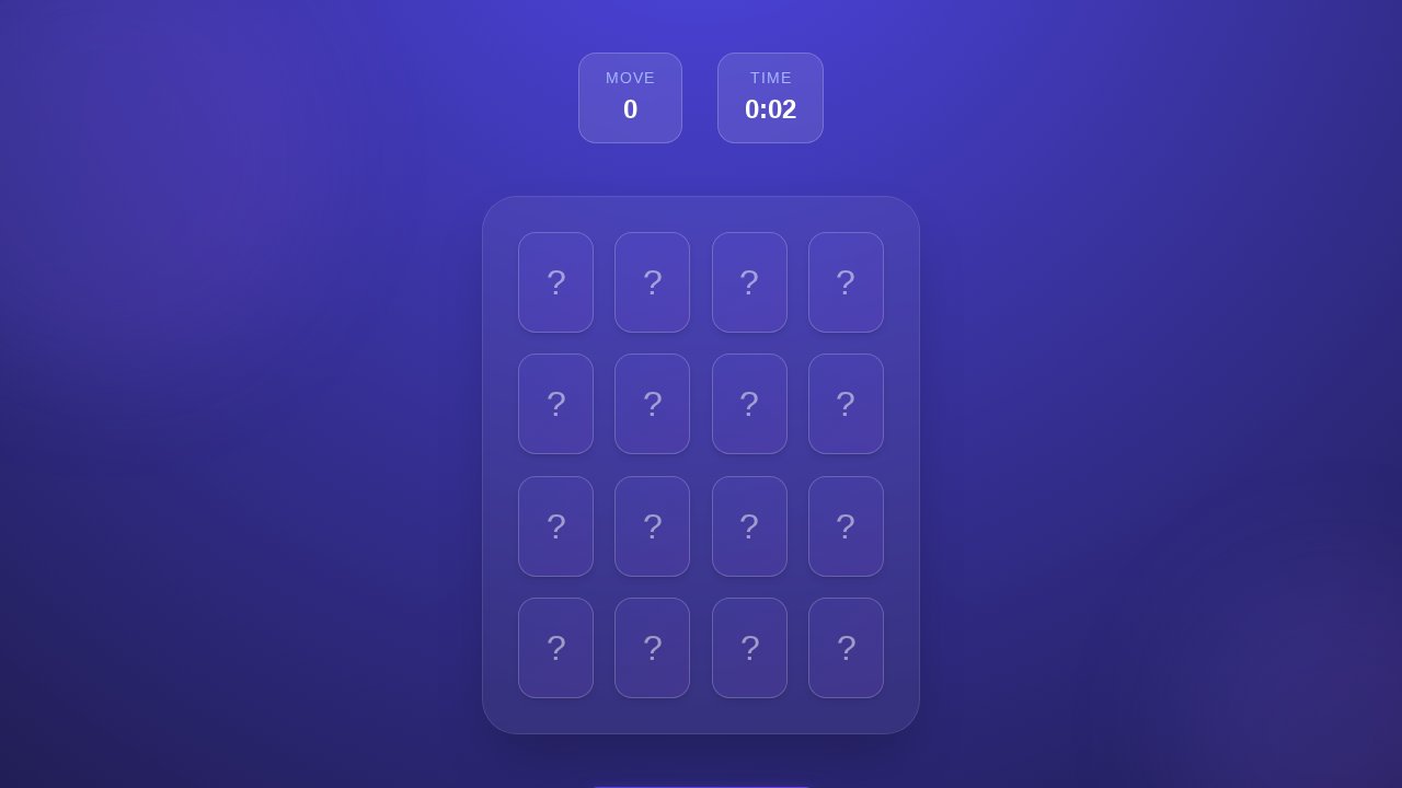 memory game - card flip