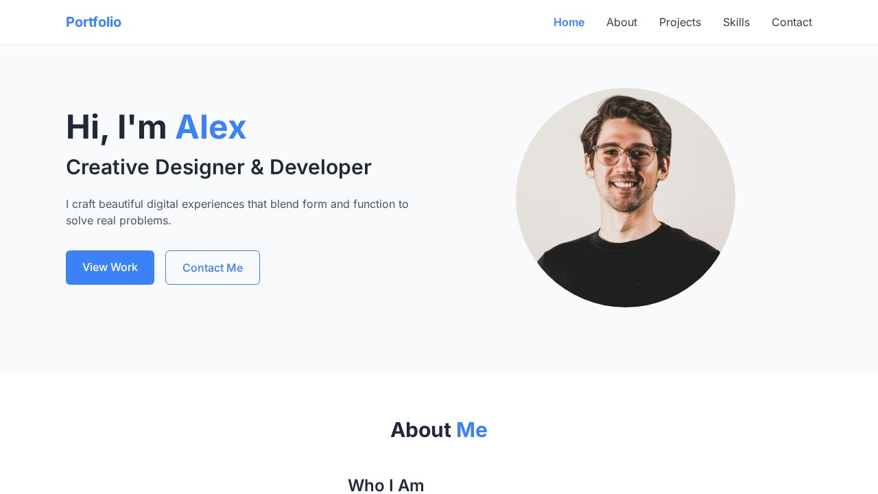 create sample portfolio